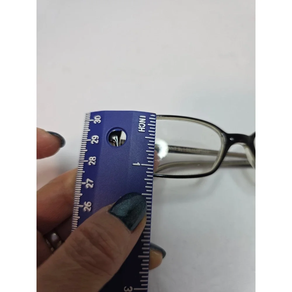 I-Deal Optics Frame Only Grant Black Crystal Rectangle Eyeglasses 51-19-140 Cute
